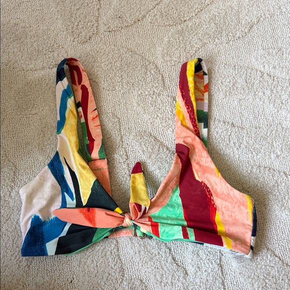 Colorful Abstract Bikini Top - Picture 1 of 3